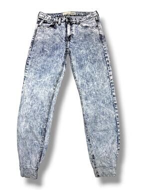 Rustic Dime Made In Los Angeles Acid-Wash Mid-Rise Jogger Jeans Size 32
